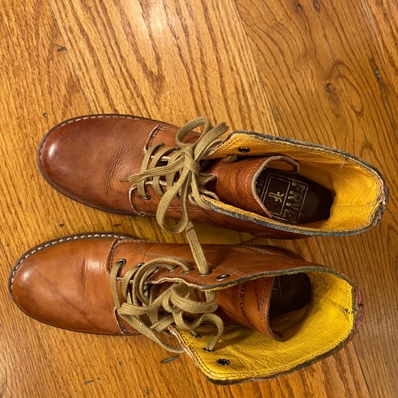 EUC Frye Ankle Boots, Brown - Picture 2 of 5